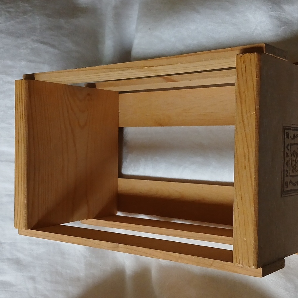 Napa Valley wine small wood crate